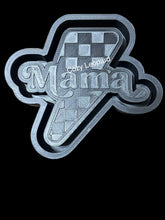 Load image into Gallery viewer, Mama Checkered Lightning Bolt Freshie Mold
