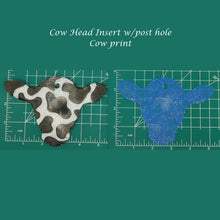 Load image into Gallery viewer, Cow Head Inserts - Silicone Freshie Mold
