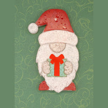 Load image into Gallery viewer, Christmas Gnome with Present - Silicone Freshie Mold
