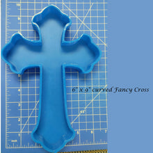 Load image into Gallery viewer, Fancy Cross - Silicone Resin Mold or Freshie Mold
