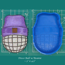 Load image into Gallery viewer, Disco Ball with beanie - Silicone freshie mold
