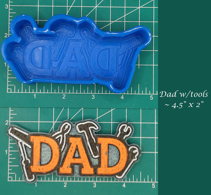 Dad with tools - Silicone Freshie Mold