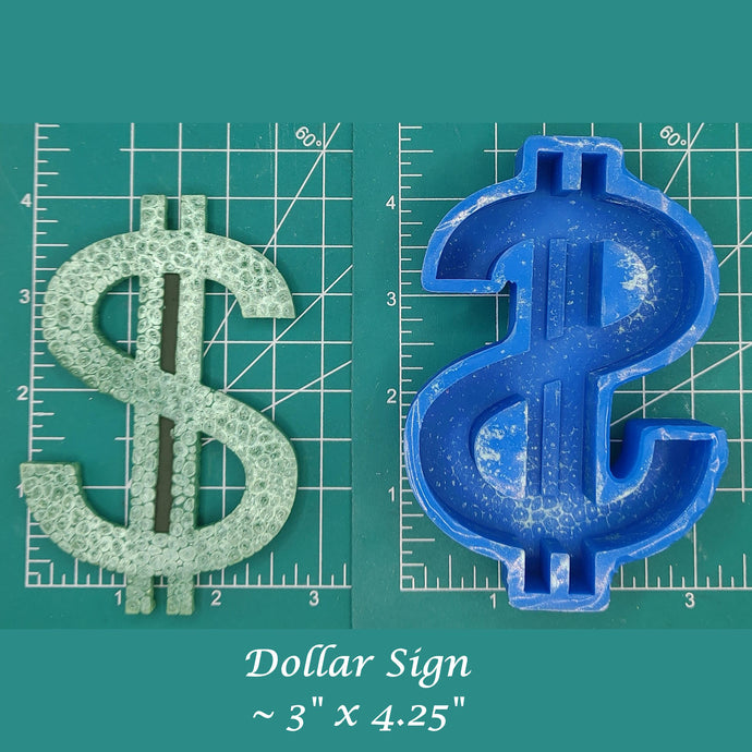 Dollar Sign - Silicone Freshie Mold