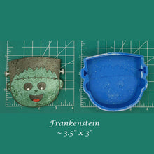 Load image into Gallery viewer, Cute Frankenstein Head- Silicone Freshie Mold
