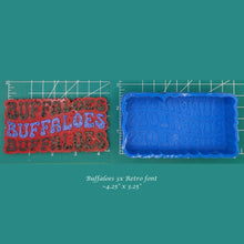 Load image into Gallery viewer, Buffaloes Buffaloes Buffaloes - Retro Font - Silicone Freshie Mold
