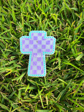 Load image into Gallery viewer, Checkered Cross Freshie Mold
