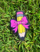 Load image into Gallery viewer, Pencil with Bow Freshie Mold
