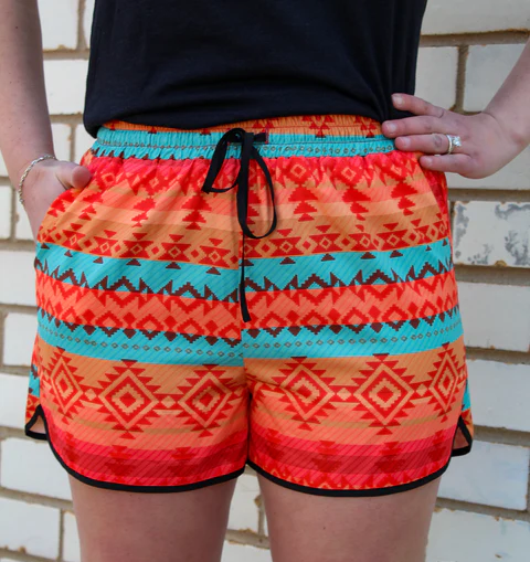 Aztec Lined  Shorts