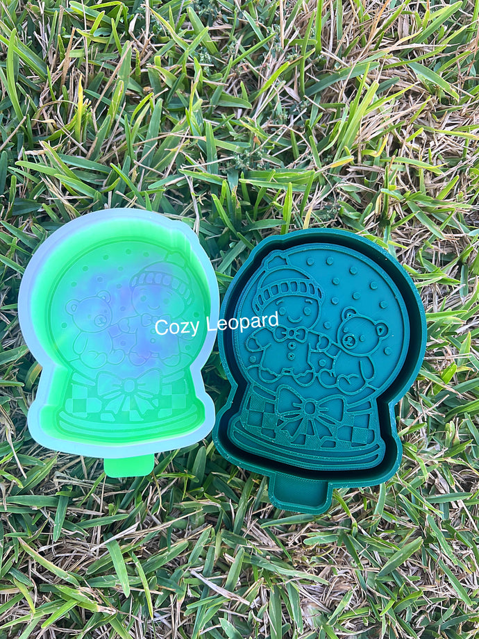 Gingerbread Snow Globe Freshie Mold