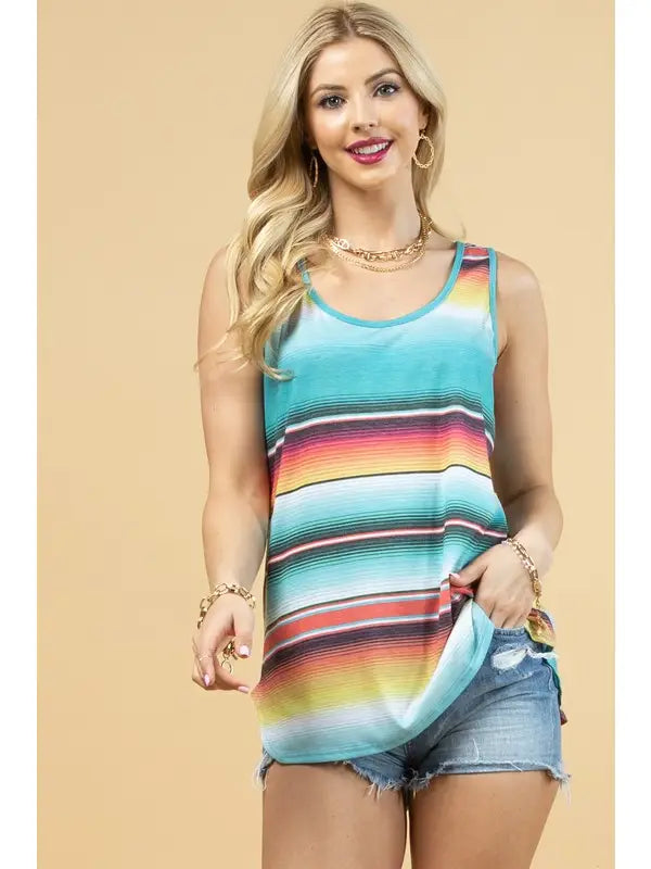 Serape Tank Top