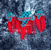 Load image into Gallery viewer, Mama Checkered Lightning Bolt Freshie Mold
