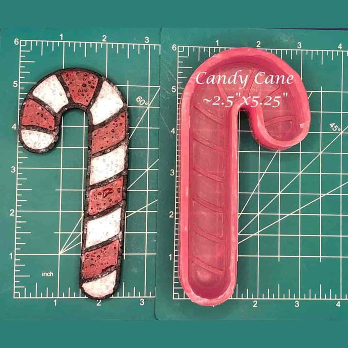 Candy Cane Freshie Mold - 1119