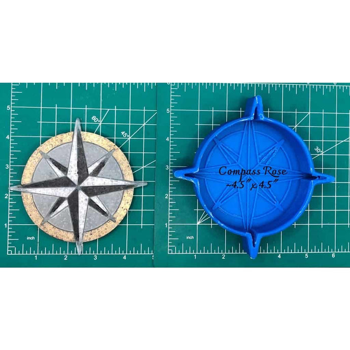 Compass Rose - Silicone Freshie Mold