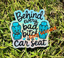 Load image into Gallery viewer, Behind Every Bad Bitch Is A Car Seat Freshie Mold
