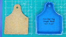 Load image into Gallery viewer, Cow Ear Tag Inserts - Silicone Freshie Mold
