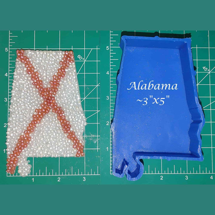 Alabama - Silicone Freshie Mold - Bumpy Front