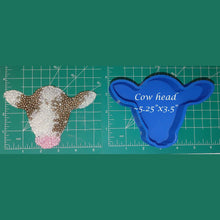 Load image into Gallery viewer, Cow Head Inserts - Silicone Freshie Mold
