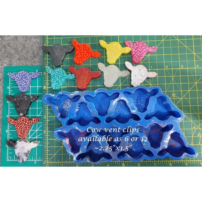 Cow Vent Clip Tray - Silicone Freshie Mold