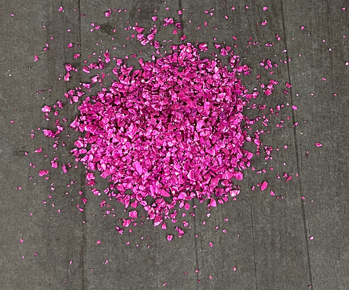 Magenta Crushed Glass Mixed Sizes 2MM-4MM