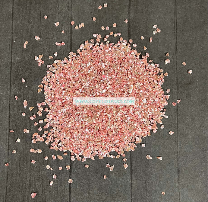 Dusty Rose Crushed Glass Mixed Sizes 2MM-4MM