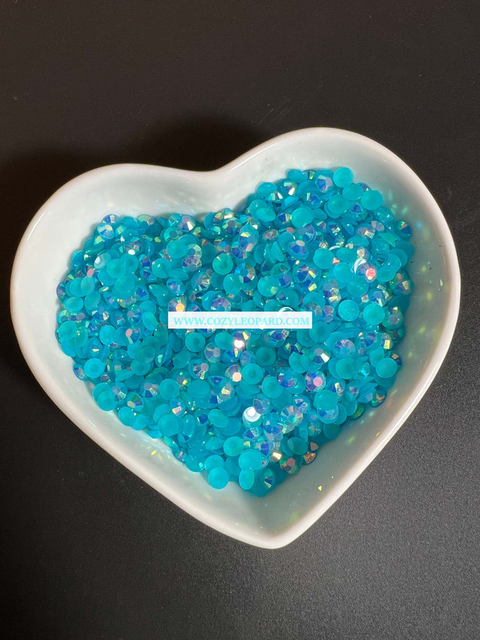 Aqua 4MM Rhinestones