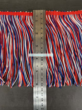 Load image into Gallery viewer, Red White and Blue 6” Fringe
