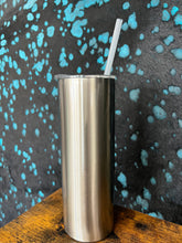 Load image into Gallery viewer, 20 oz Stainless Sublimation Skinny Tumbler with Straw
