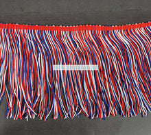 Load image into Gallery viewer, Red White and Blue 6” Fringe
